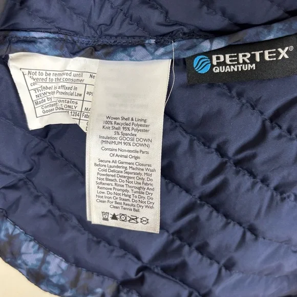 Eddie Bauer First Ascent Goose Down 800 Puffer Jacket Women’s Size M Blue Hooded - Picture 9 of 9